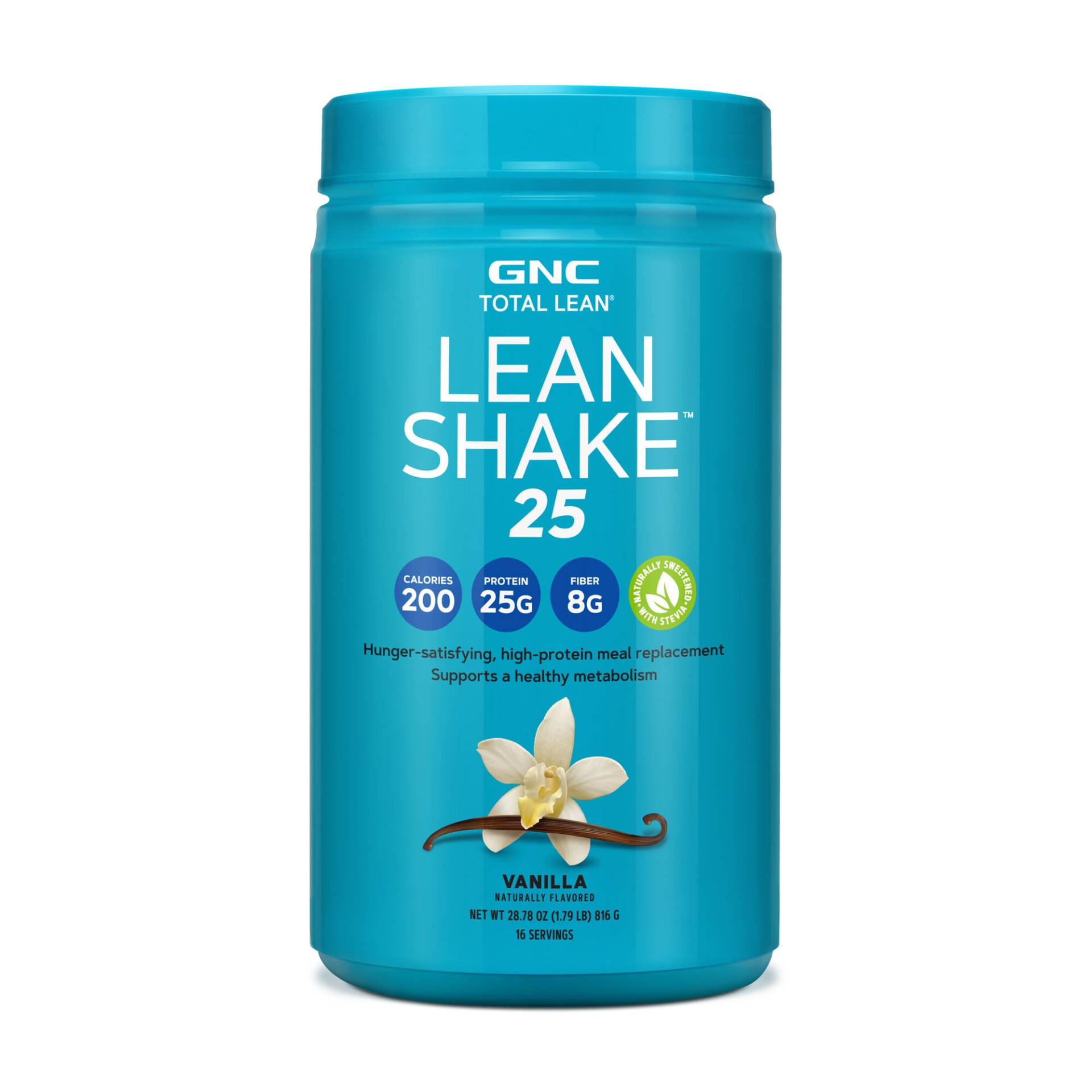 slide 1 of 1, GNC Total Lean Lean Shake 25 - Naturally Flavored Vanilla, 1.83 lb