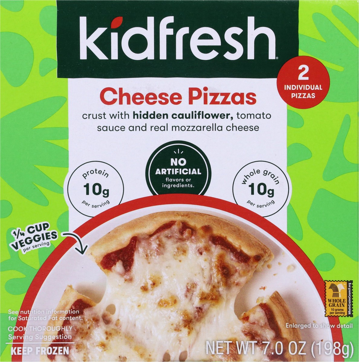 slide 6 of 9, Kidfresh Cheese Pizzas 2 ea, 2 ct