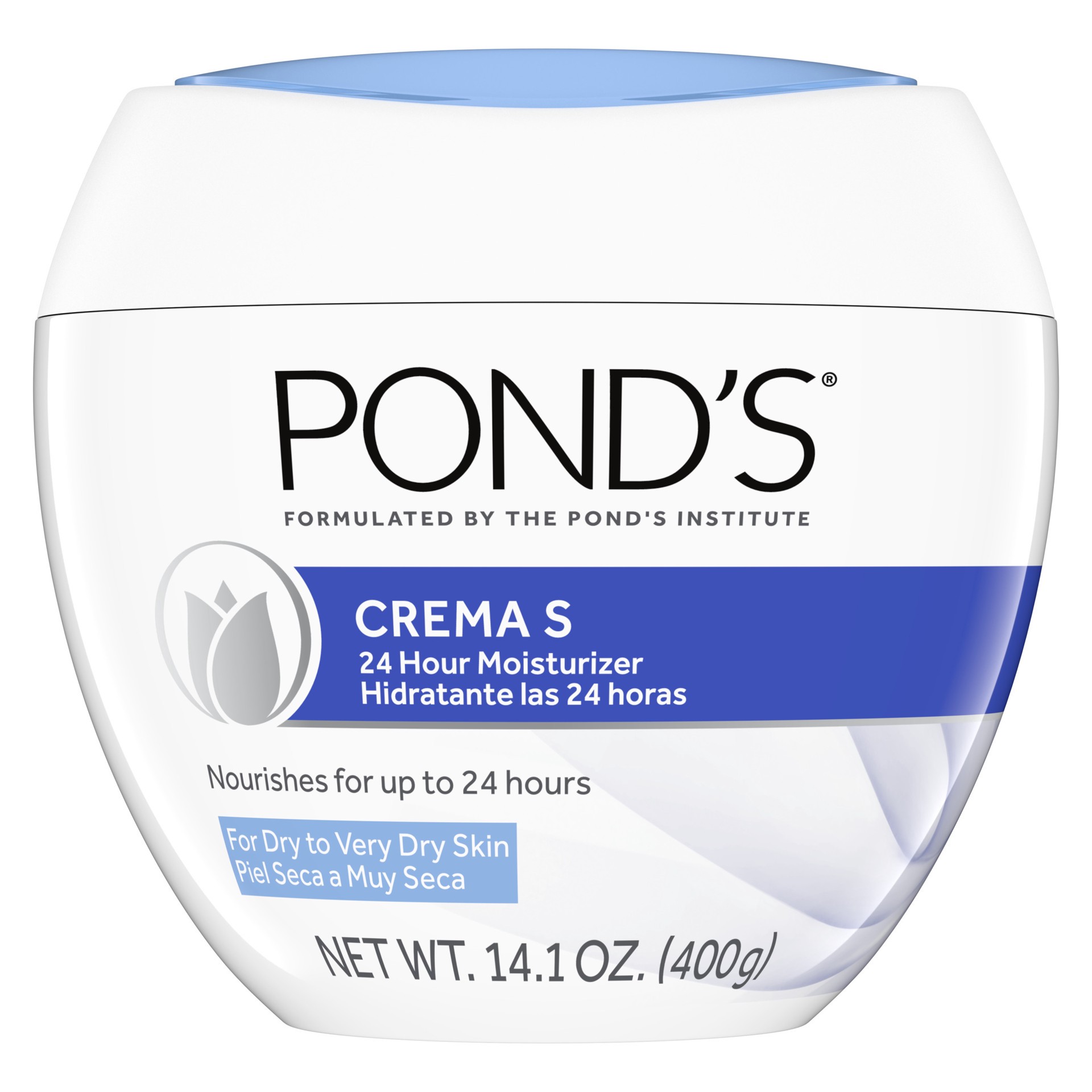 slide 1 of 5, PONDS Crema S Humectante Nutritiva (Nourishing Moisturizer), 14.1 oz