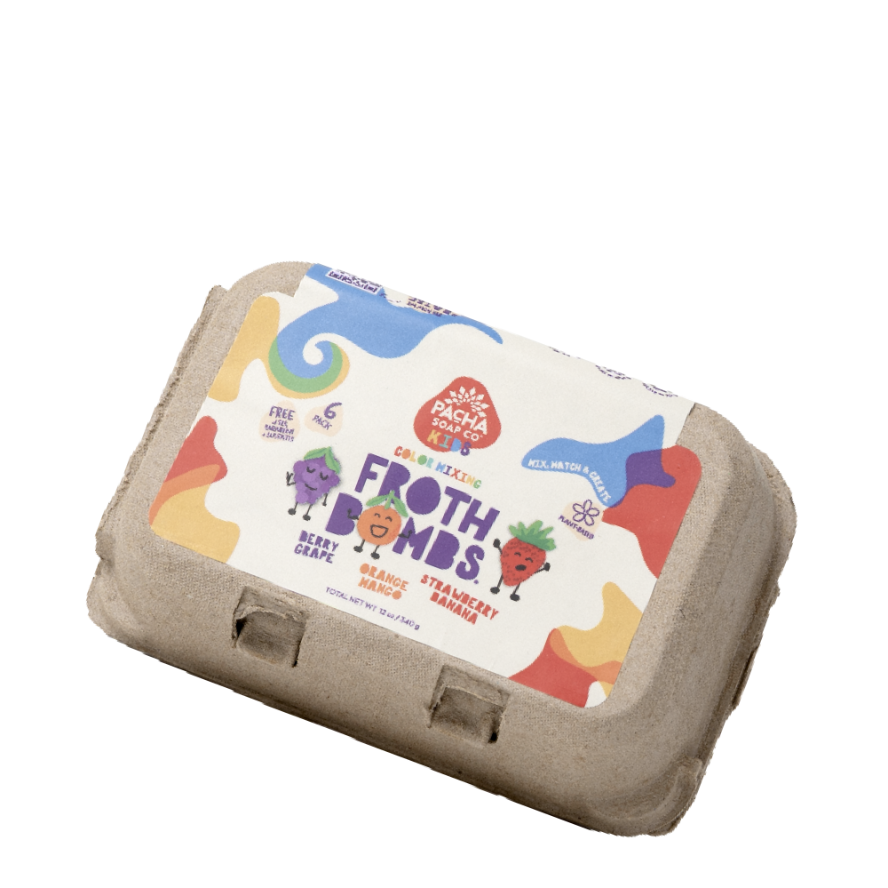 slide 1 of 3, Pacha Soap Co. Kids Color Mixing Froth Bombs, 6 ct; 2 oz