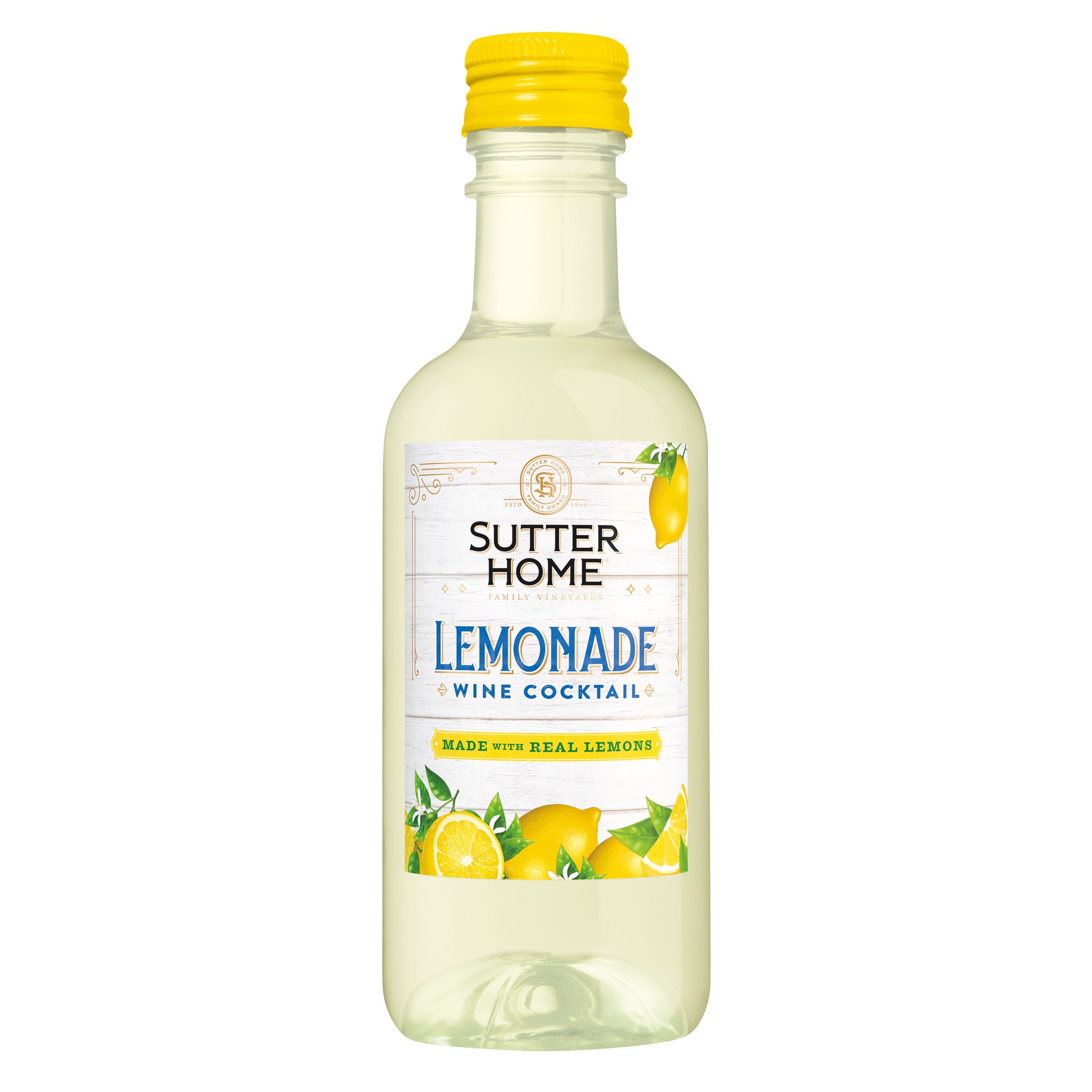 slide 1 of 1, Sutter Home Lemonade Wine Cocktail, 187mL Single Wine Bottle, 187 ml
