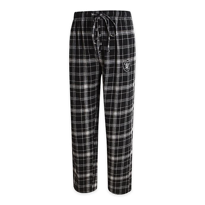 slide 1 of 1, NFL Las Vegas Raiders Men's Extra-Large Flannel Plaid Pajama Pant with Left Leg Team Logo, 1 ct