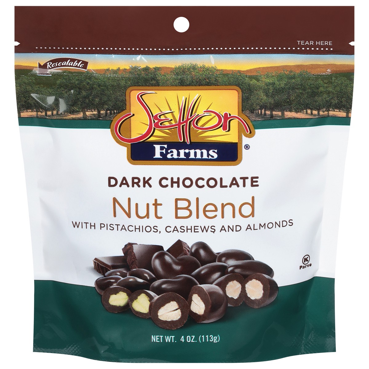 slide 1 of 1, Setton Farms Dark Chocolate Nut Blend, 4 oz