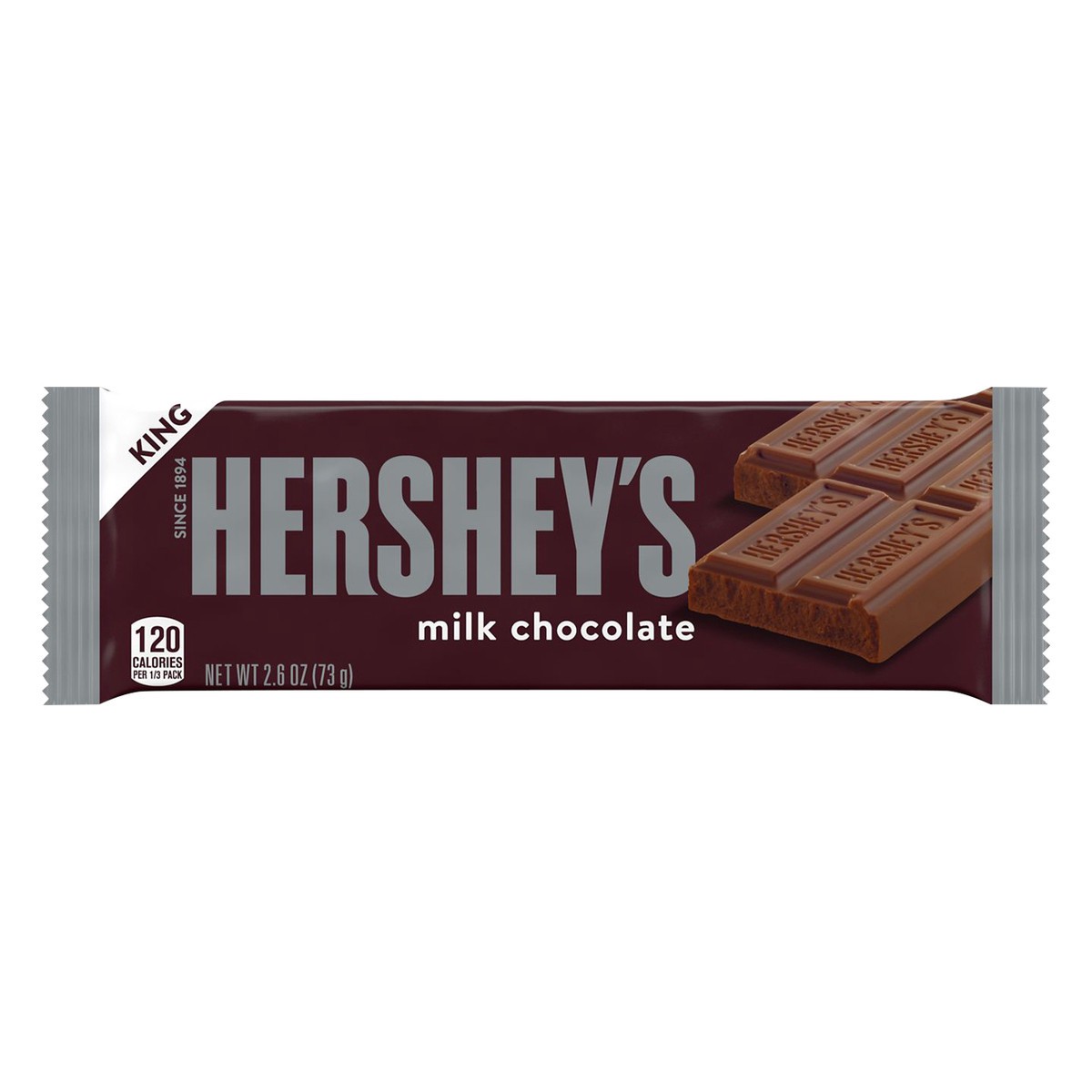 slide 1 of 1, Hershey's Milk Chocolate King Size Bar, 2.6 oz