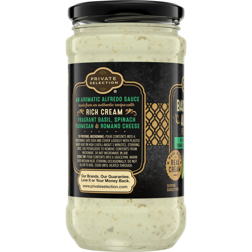 slide 4 of 4, Private Selection Basil Pesto Alfredo Pasta Sauce, 15 oz