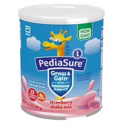 PediaSure Grow & Grain Strawberry Shake Mix 14.1 oz