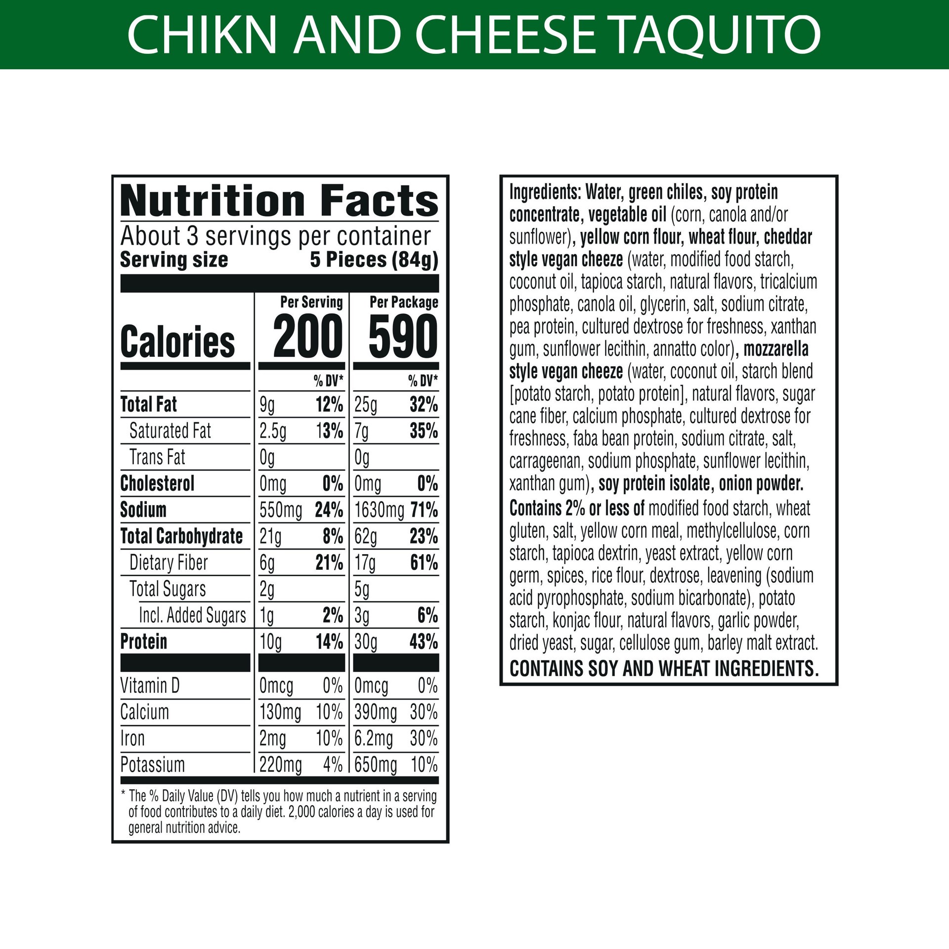 slide 5 of 5, MorningStar Farms Veggitizers Taquito Bites, Chik'n and Cheeze, 8.8 oz, Frozen, 8.8 oz