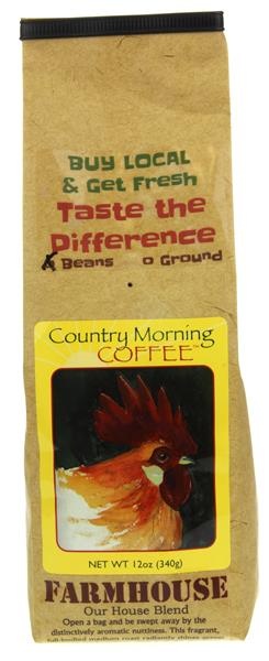 slide 1 of 1, Country Morning Coffee Farmhouse Blend Whole Bean Coffee - 12 oz, 12 oz