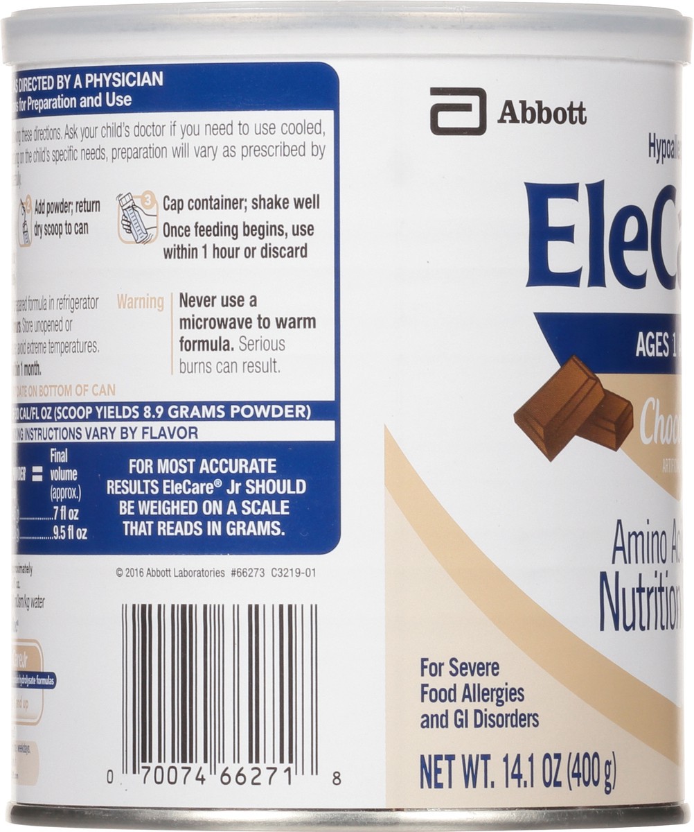 slide 6 of 14, EleCare Jr Chocolate Nutrition Powder 14.1 oz, 14.1 oz