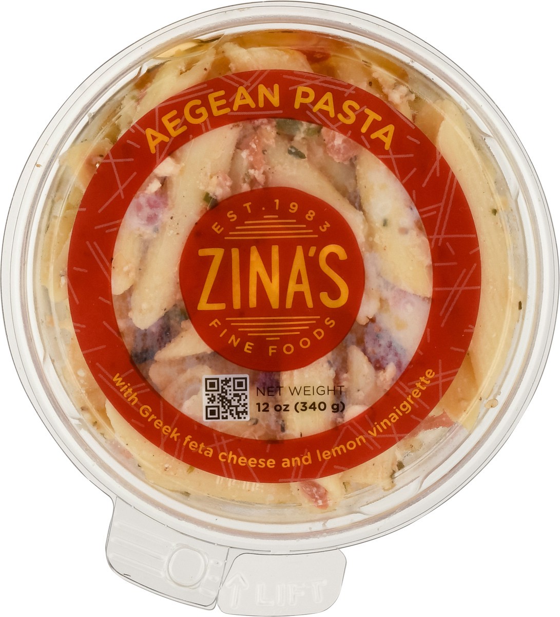 slide 6 of 9, Zina's aegean pasta salad, 12 oz