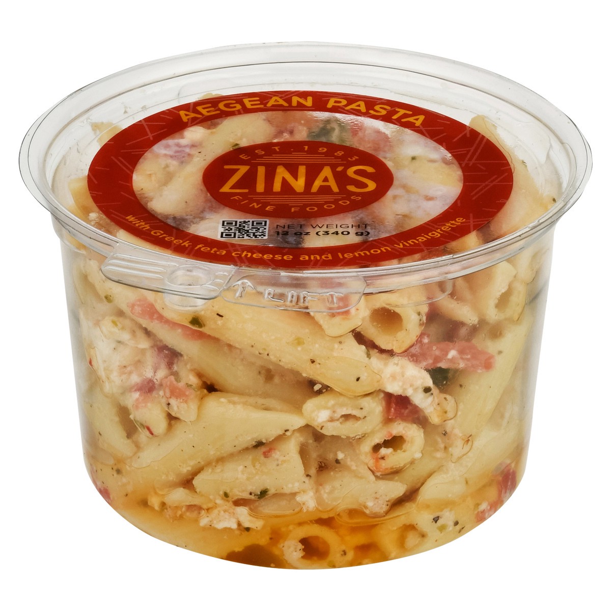 slide 1 of 9, Zina's aegean pasta salad, 12 oz