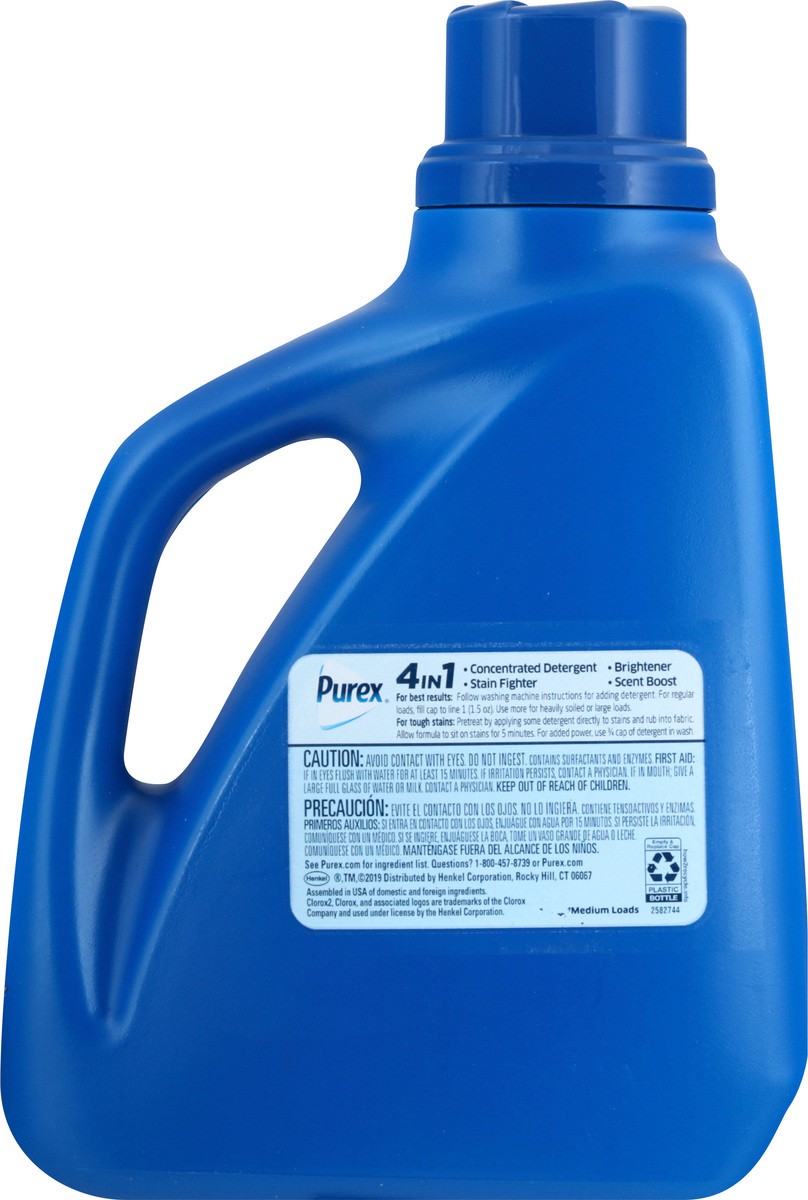 slide 7 of 11, Purex + Clorox 2 4 in 1 Detergent 65 oz, 65 oz