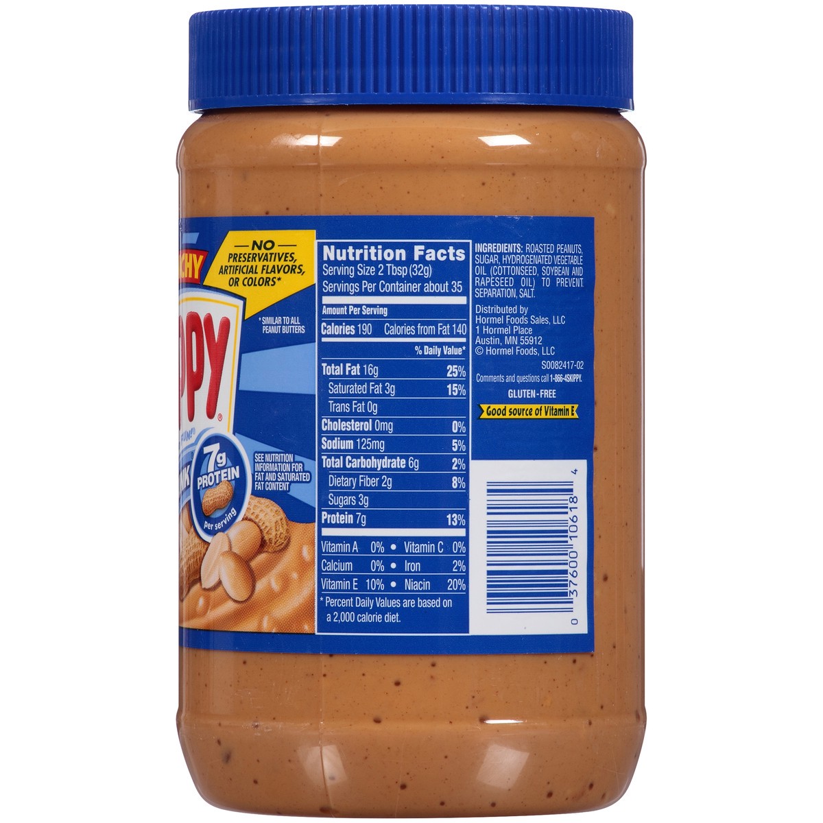 slide 9 of 12, Skippy Super Chunk Extra Crunchy Peanut Butter 40 oz. Jar, 40 oz