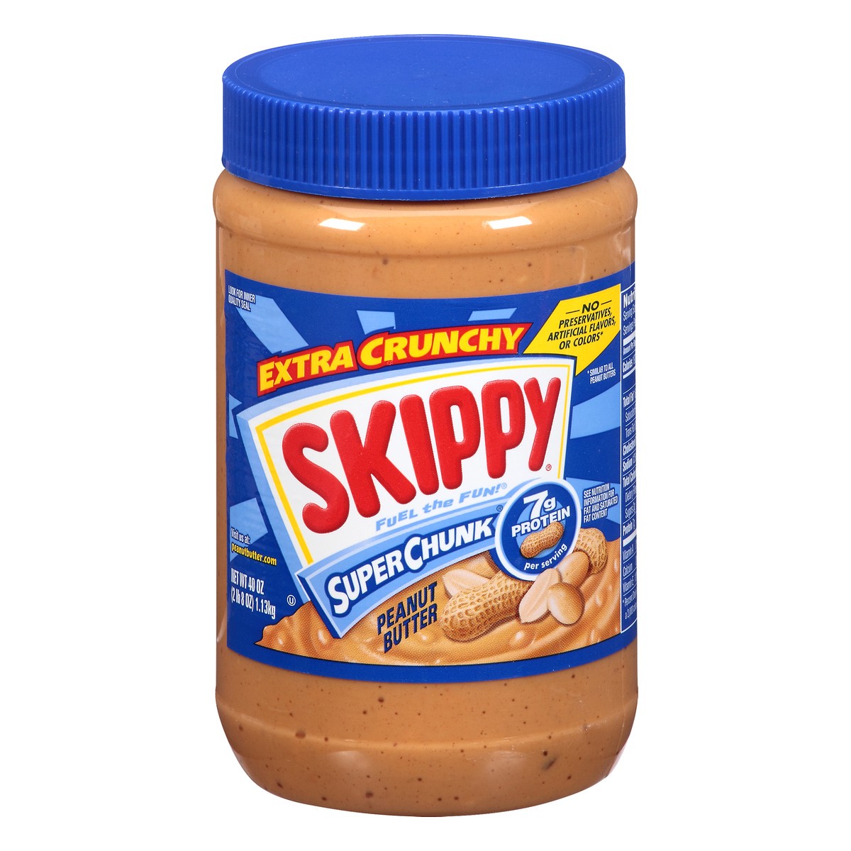 slide 11 of 12, Skippy Super Chunk Extra Crunchy Peanut Butter 40 oz. Jar, 40 oz