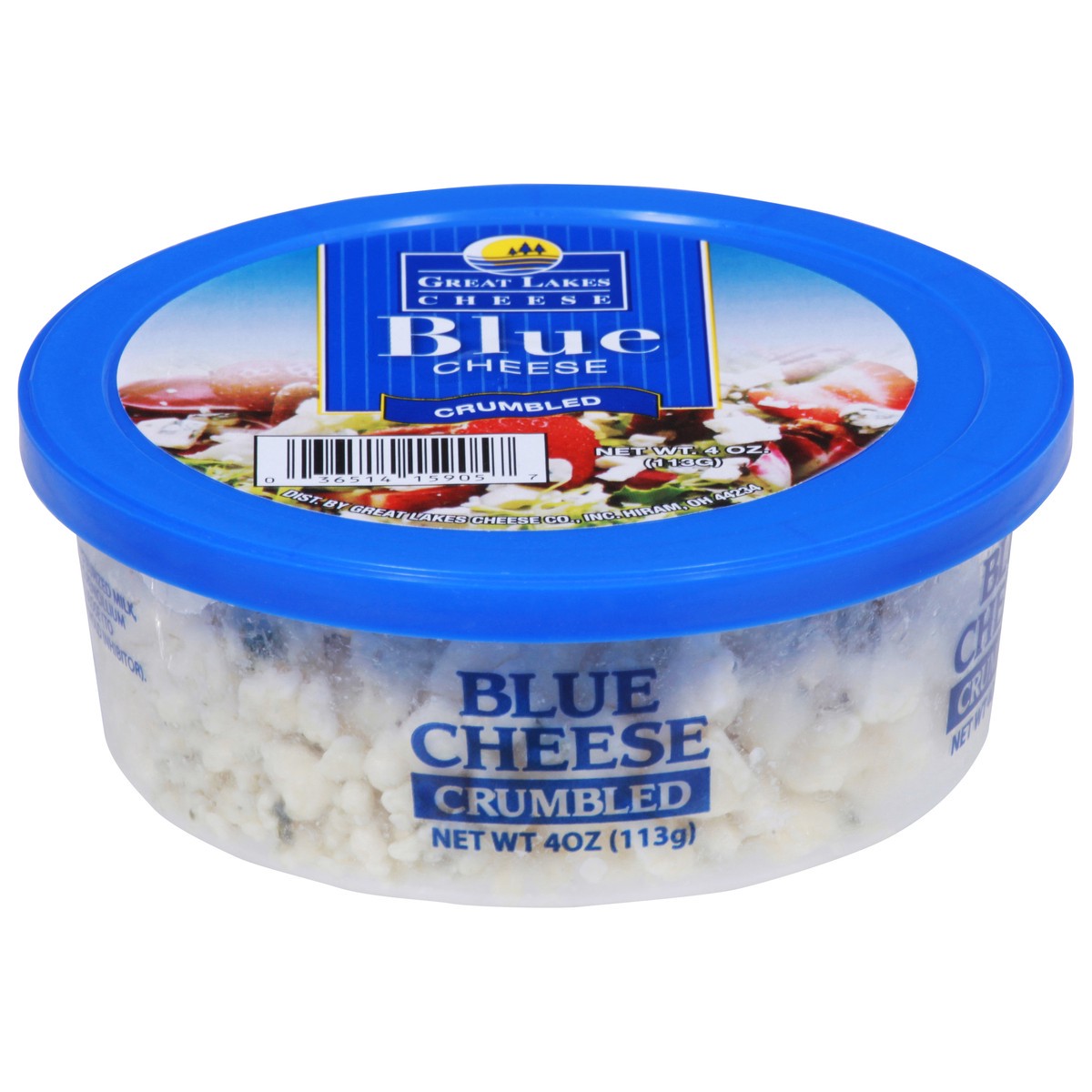 slide 1 of 9, Great Lakes Cheese Blue Crumbled Cheese 4 oz, 4 oz