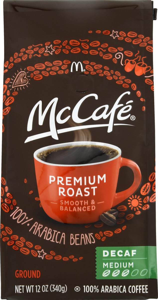 slide 9 of 9, McCafé Decaf Premium Roast Ground Coffee 12 oz. Bag, 12 oz