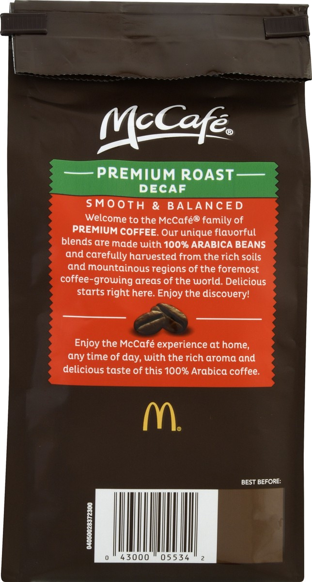 slide 5 of 9, McCafé Decaf Premium Roast Ground Coffee 12 oz. Bag, 12 oz