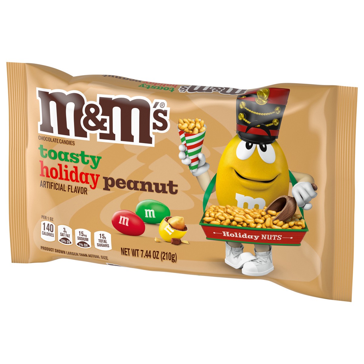 slide 4 of 13, M&M's M&M Toasty Holiday Peanut, 7.44 Oz, 7.44 oz