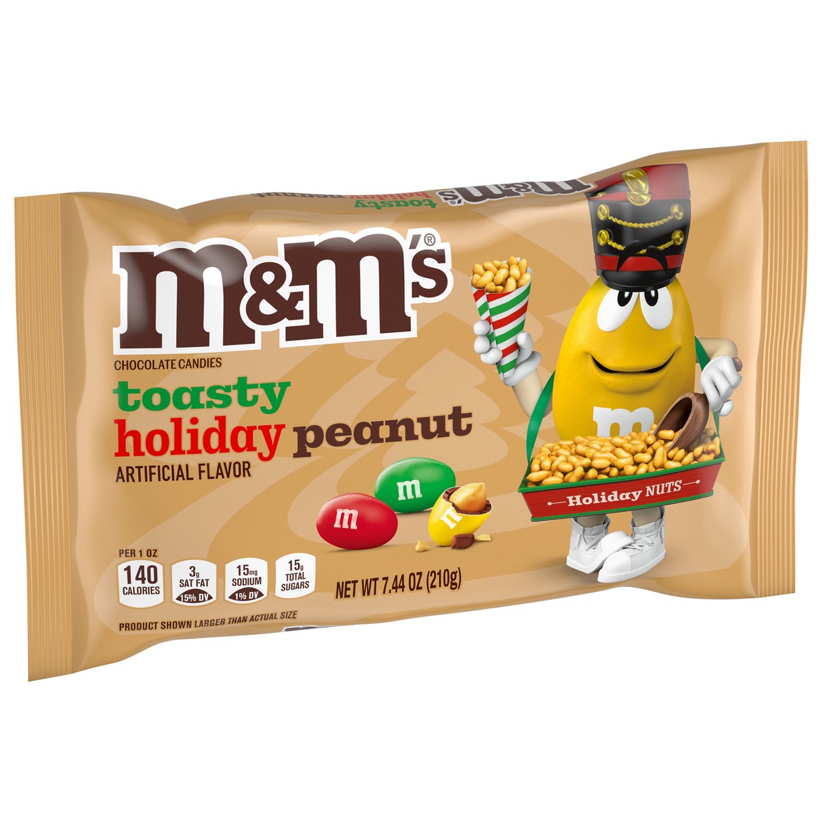 slide 9 of 13, M&M's M&M Toasty Holiday Peanut, 7.44 Oz, 7.44 oz