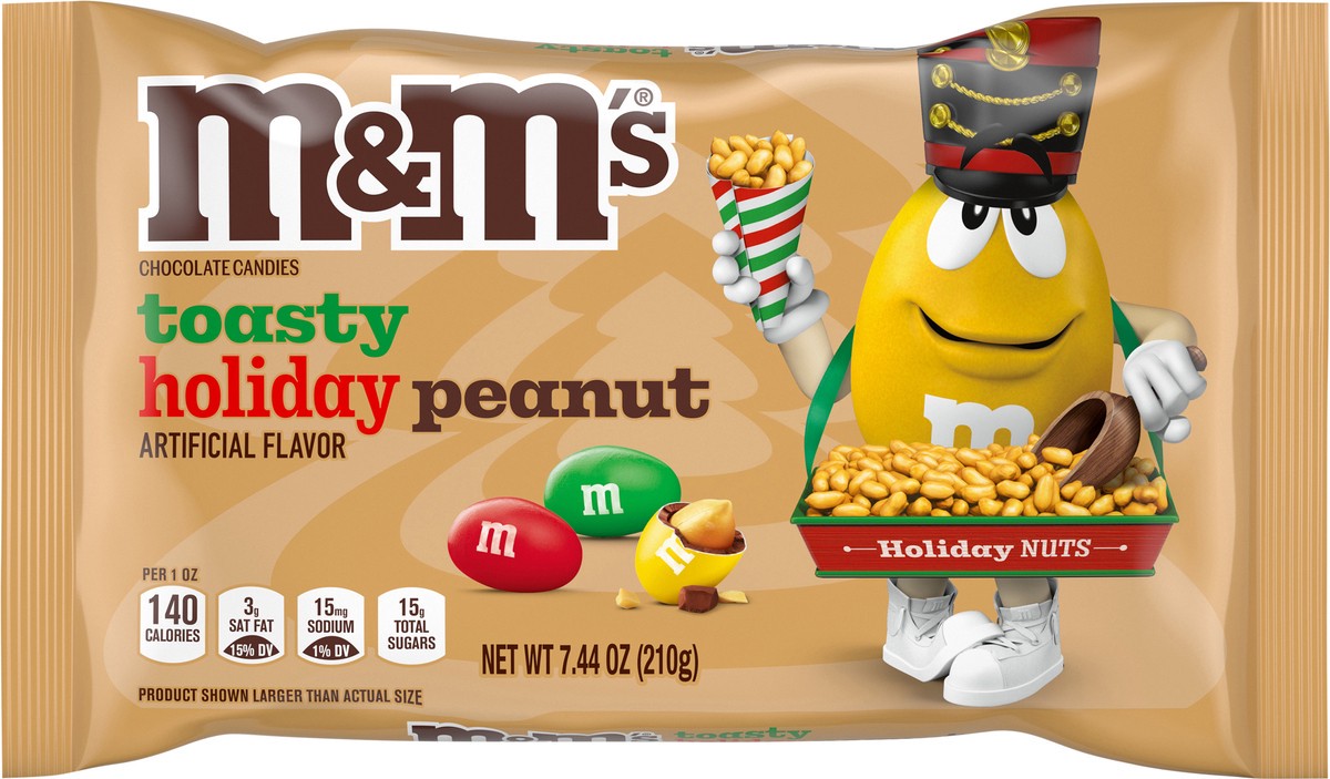 slide 11 of 13, M&M's M&M Toasty Holiday Peanut, 7.44 Oz, 7.44 oz