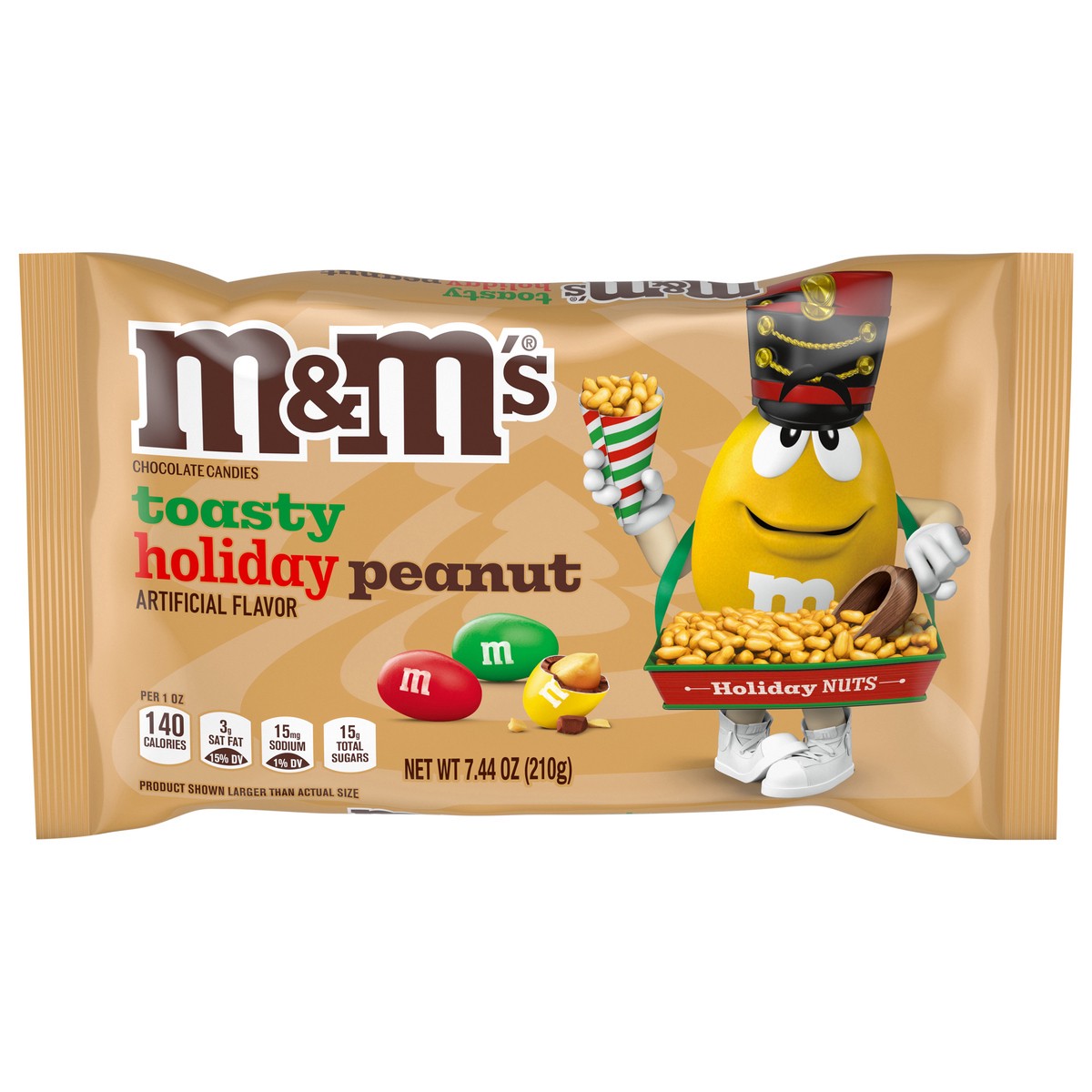 slide 8 of 13, M&M's M&M Toasty Holiday Peanut, 7.44 Oz, 7.44 oz