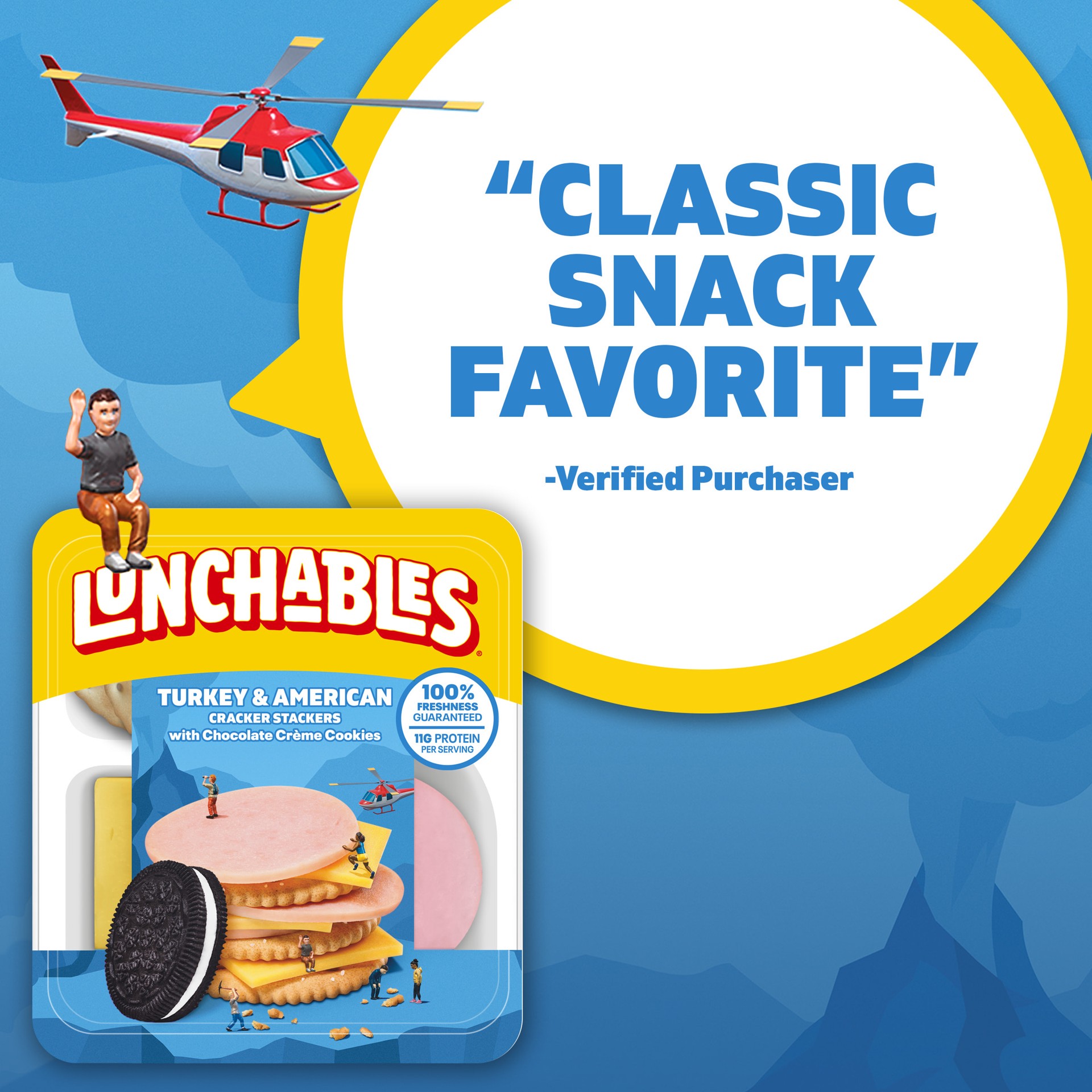 slide 3 of 10, Lunchables Turkey & American with Chocolate Creme Cookies, 3.2 oz Pack, 3.20 oz