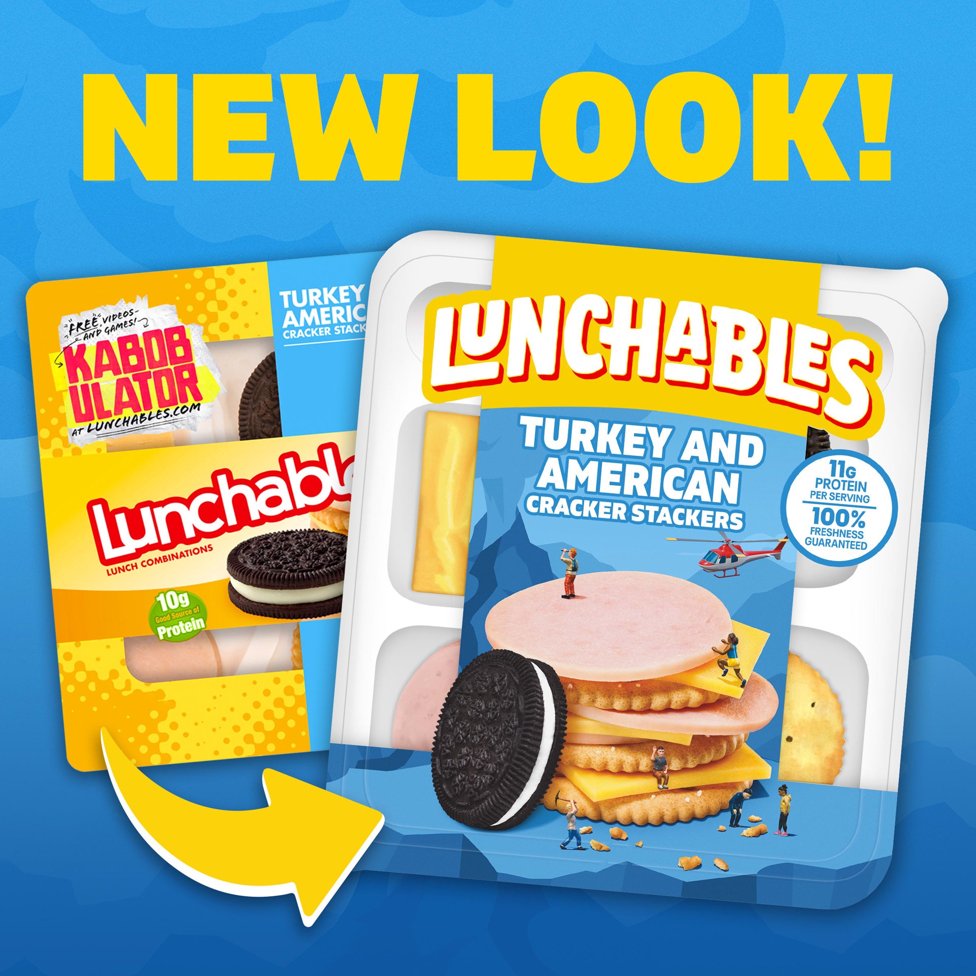 slide 8 of 10, Lunchables Turkey & American with Chocolate Creme Cookies, 3.2 oz Pack, 3.20 oz