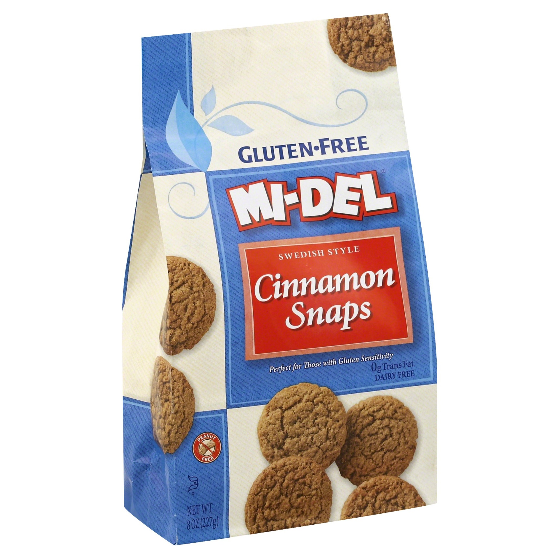 slide 1 of 4, MI-Del Gluten Free Cookies Cinnamon Snaps, 8 oz