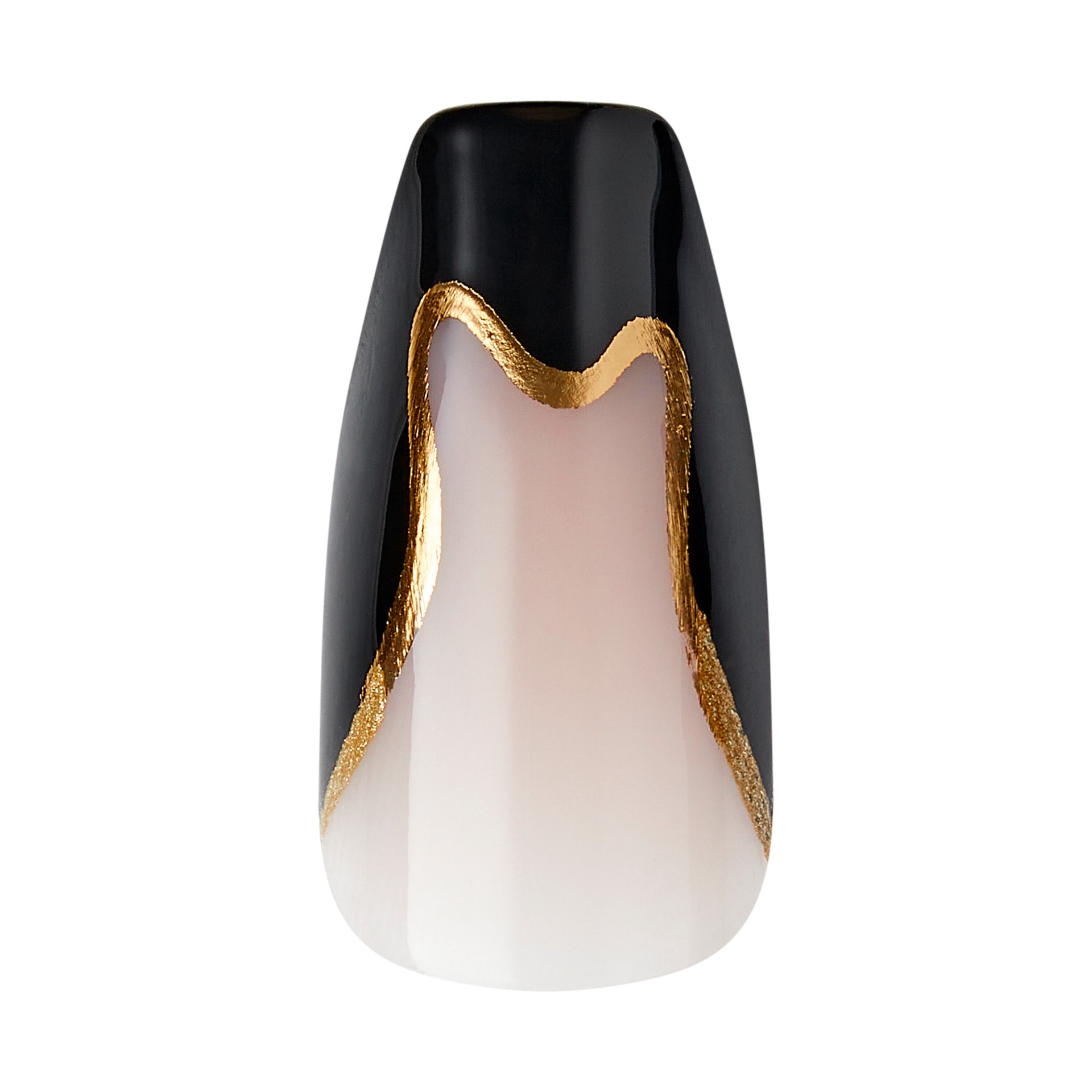 slide 3 of 5, KISS Voguish Fantasy Halloween Press-On Nails, Black, Medium Length, Coffin Shape, 31 Ct., 1 ct