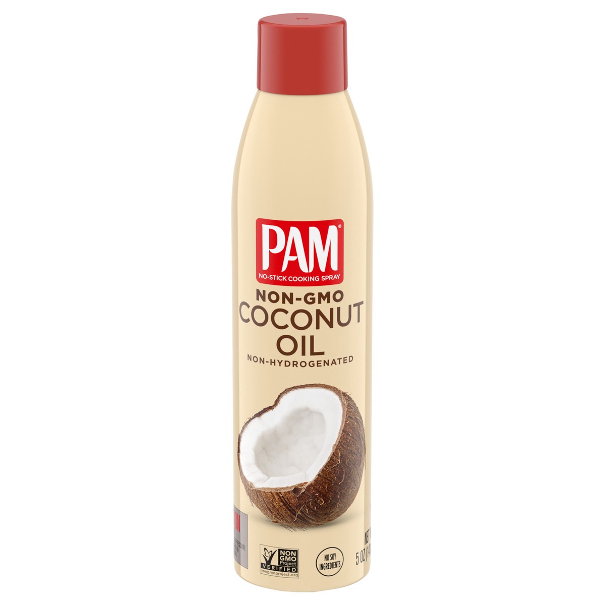 slide 1 of 5, PAM Coconut Oil Non-GMO Cooking Spray, 5 oz., 5 oz