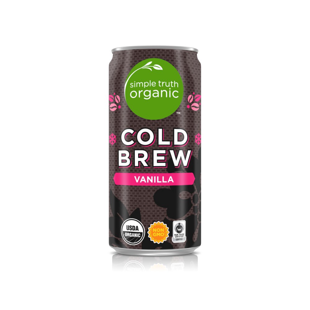 slide 1 of 6, Simple Truth Organic Cold Brew Vanilla Arabica Coffee - 8 fl oz, 8 fl oz