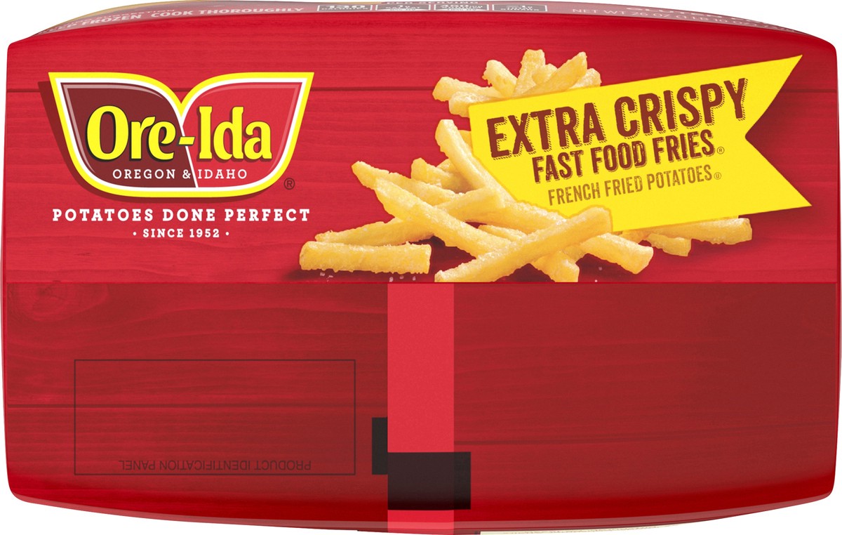slide 4 of 9, Ore-Ida Extra Crispy Fast Food French Fries Fried Frozen Potatoes, 26 oz Bag, 26 oz