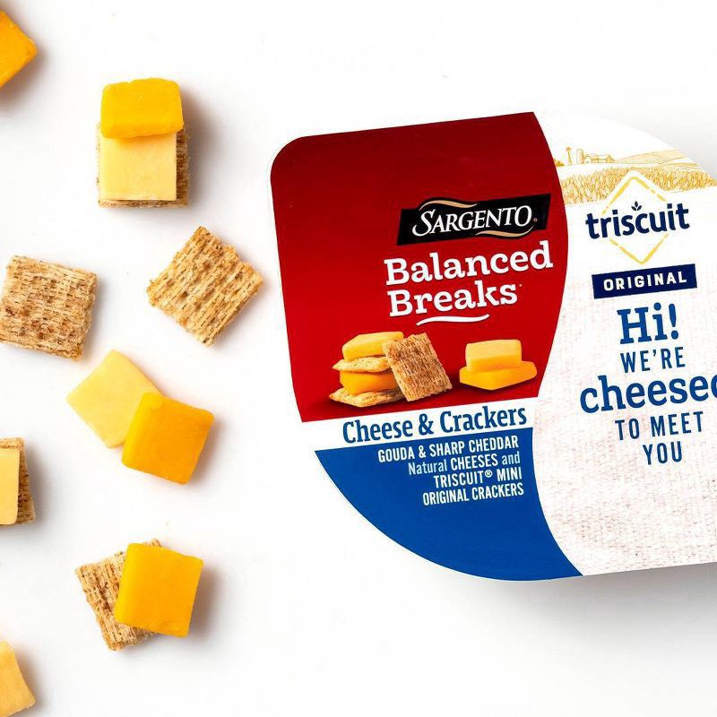 slide 2 of 7, Sargento Balanced Breaks Cheese & Mini Triscuit Crackers - 4.5oz/3ct, 3 ct; 4.5 oz