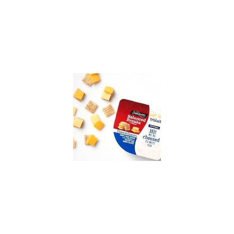 slide 2 of 7, Sargento Balanced Breaks Cheese & Crackers, Gouda & Sharp Cheddar Natural Cheeses and TRISCUIT Mini Original Crackers Snack Kit, 1.5 oz., 3-Pack, 4.5 oz