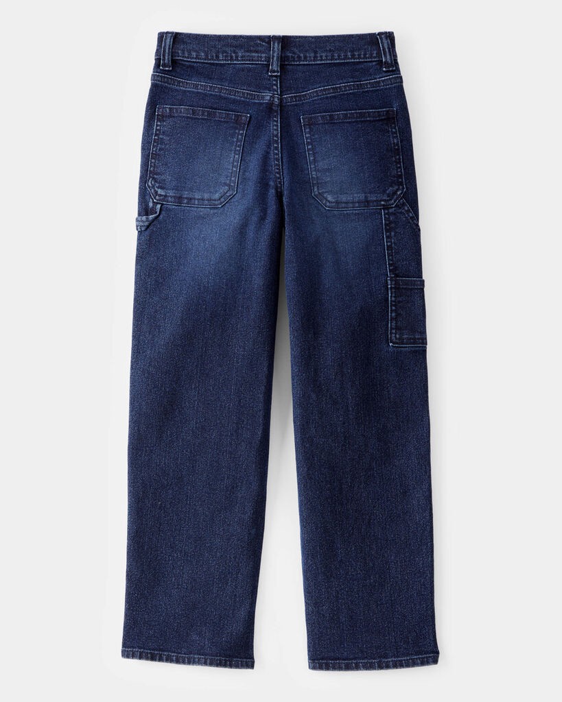slide 2 of 3, Oshkosh Kid Baggy Iconic Denim Cargo Pants - Indigo Wash Indigo Ozone Wash 12, 1 ct