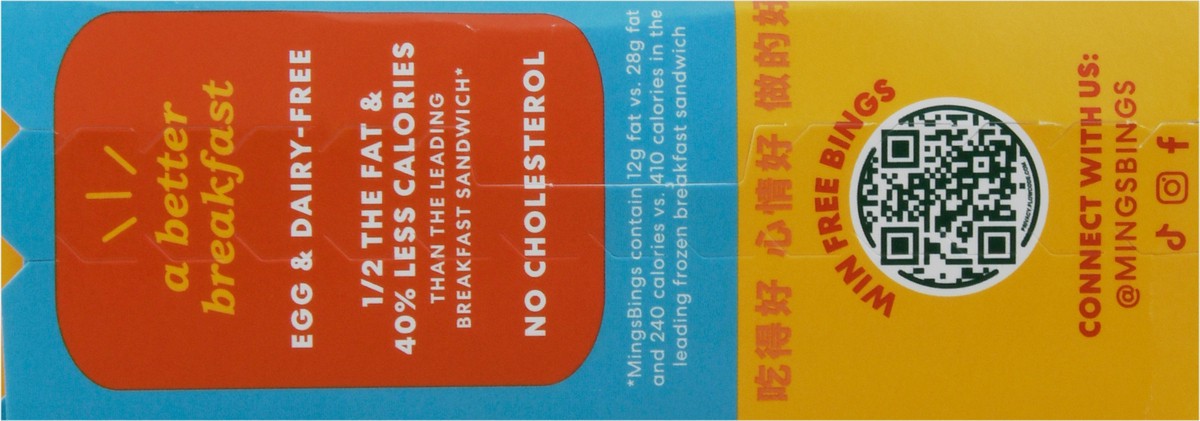 slide 9 of 9, MingsBings Plant-Based Egg & Cheese Breakfast Bings 2 ea, 8.8 oz