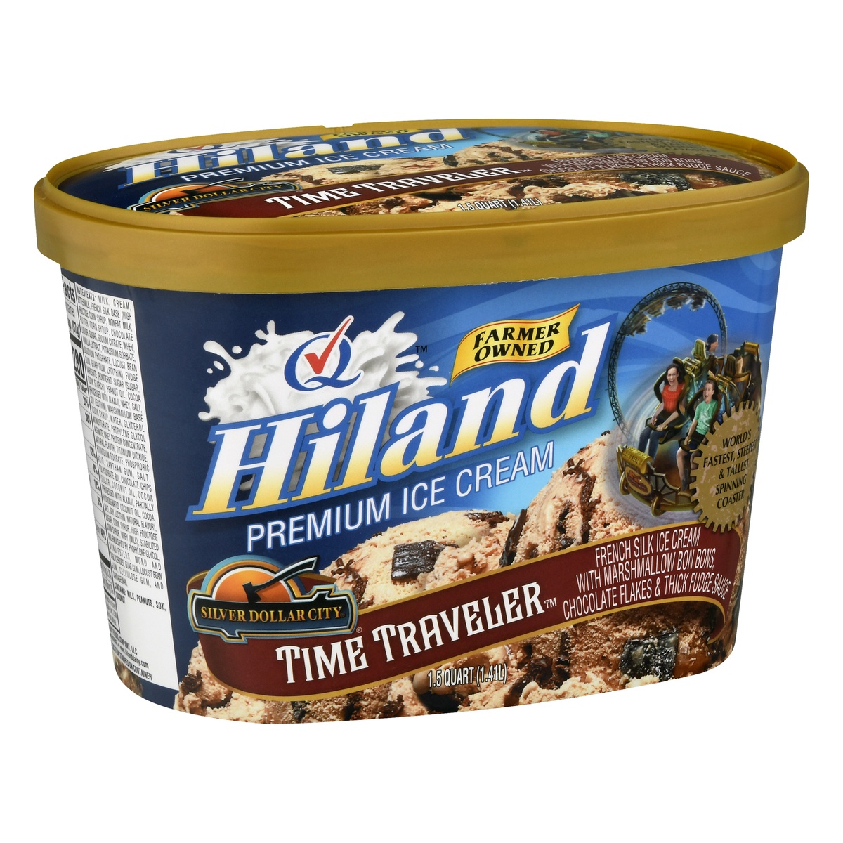 slide 2 of 10, Hiland Dairy Premium Time Travel Ice Cream, 48 fl oz