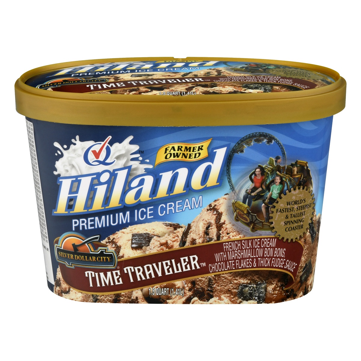 slide 1 of 10, Hiland Dairy Premium Time Travel Ice Cream, 48 fl oz