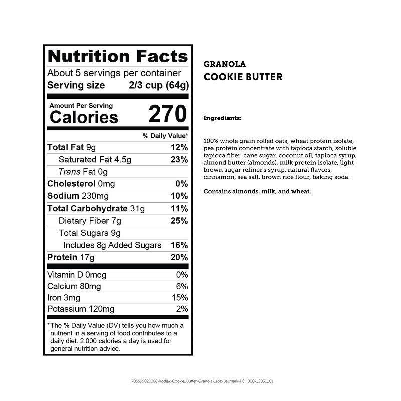 slide 3 of 7, Kodiak Granola Pouch, Cookie Butter, 11 oz