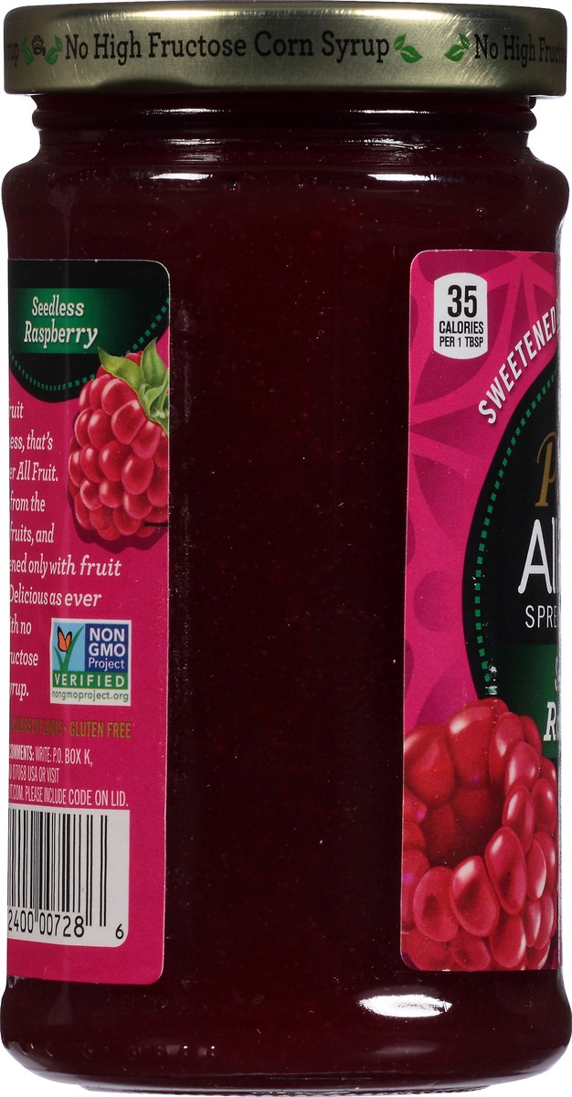 slide 5 of 11, Polaner All Fruit Seedless Raspberry Spreadable Fruit 10 oz. Jar, 10 oz