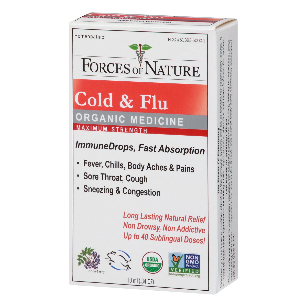 slide 3 of 9, Forces of Nature Cold & Flu ImmuneDrops, 0.34 oz