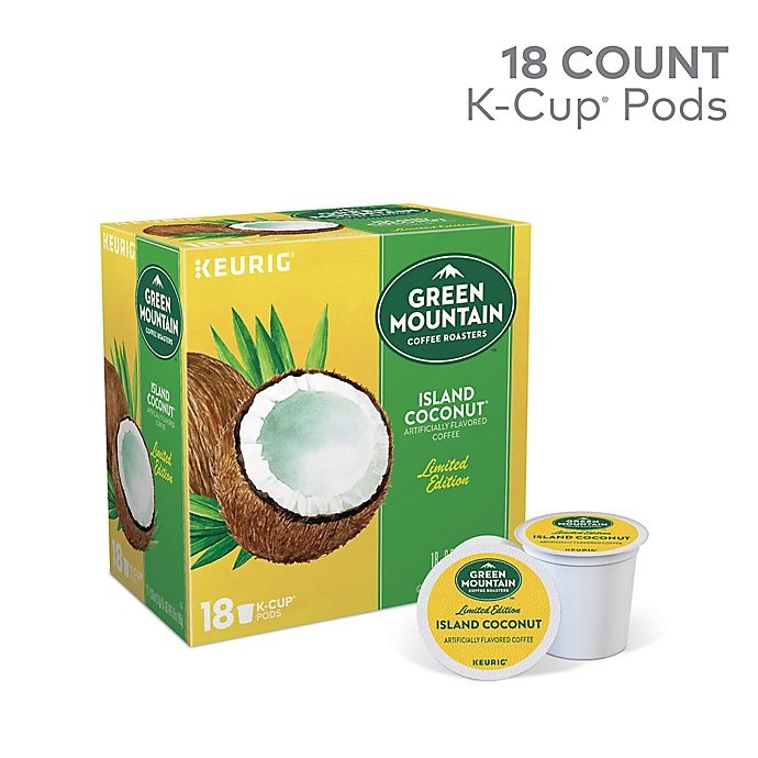 slide 2 of 8, Green Mountain Coffee Island Coconut Coffee Keurig K-Cup Pods, 18 ct