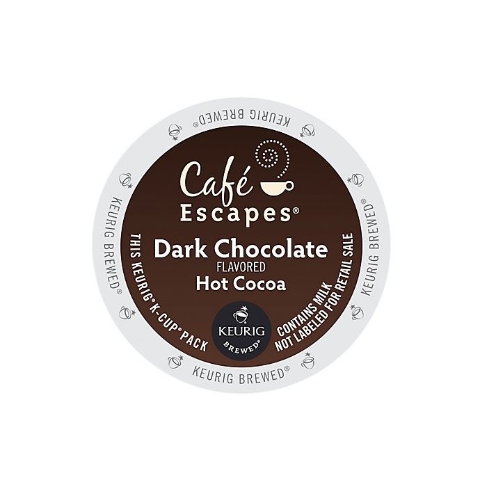 slide 1 of 2, Café Escapes CafÃ© Escapes Dark Chocolate Hot Cocoa Keurig K-Cup Pods, 16 ct