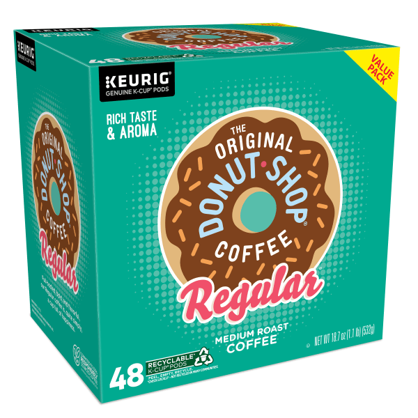 slide 6 of 10, The Original Donut Shop Regular Keurig Single-Serve K-Cup Pods, Medium Roast Coffee, 48 Count, 48 ct