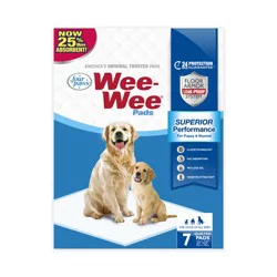 Four Paws Four Paws Wee-Wee Superior Performance Dog Pee Pads 22" x 23" (7 Pack)
