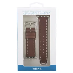 WITHit Leather Watch Band, 42MM, Brown