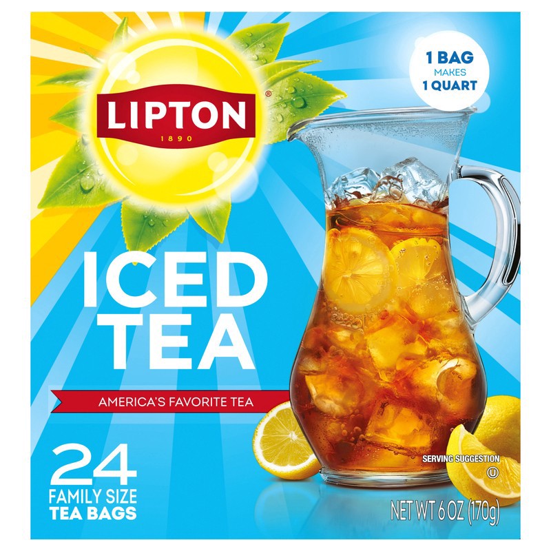 slide 1 of 1, Lipton Ice Tea Family Size 24ct, 24 ct