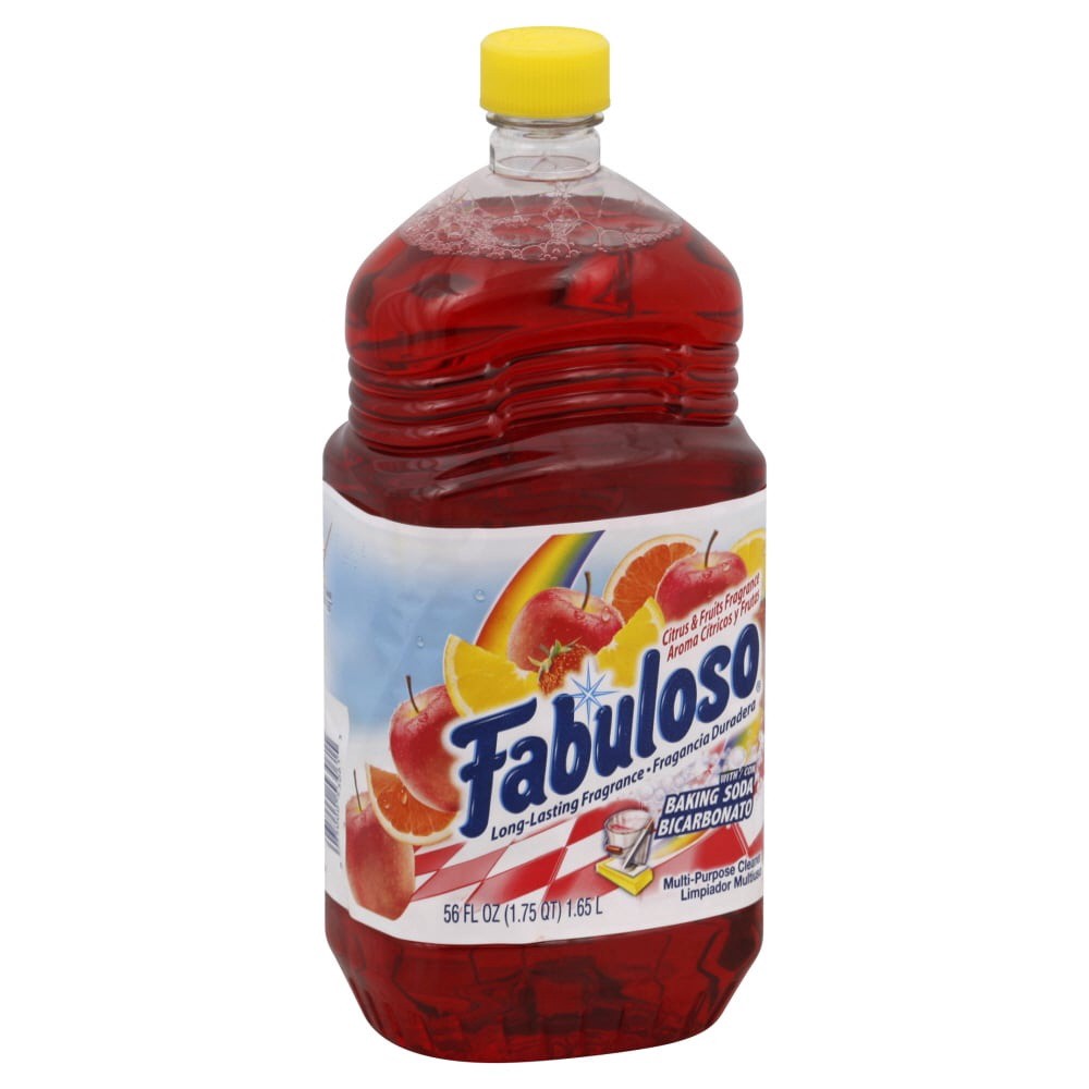 slide 1 of 1, Fabuloso Multi-Purpose Cleaner, 2X Concentrated Formula, Citrus & Fruits with Baking Soda, 56 Oz., 56 fl oz