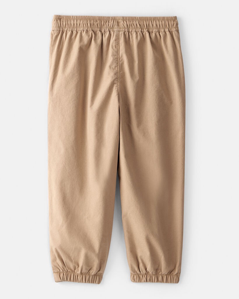 slide 3 of 3, Carter's Toddler Boy Joggers - Tan Beige 4T, 1 ct