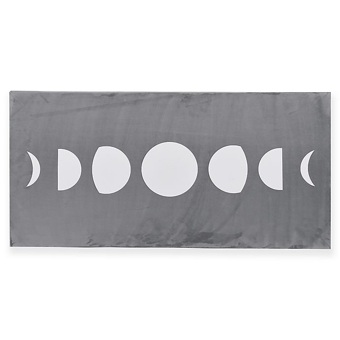 slide 1 of 4, Marmalade Moon Phases Embroidered Velvet Wall Art - Dark Grey/Black, 40 in x 20 in